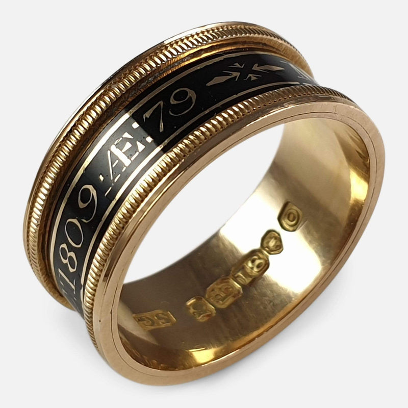 the gold ring viewed from above