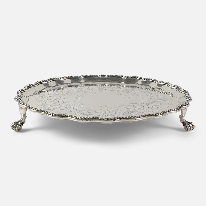 a view of the salver from the front