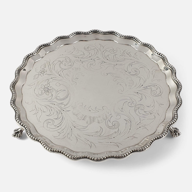 a view of the salver from above