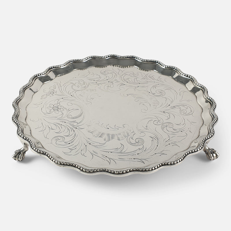 a view of the salver from a raised position