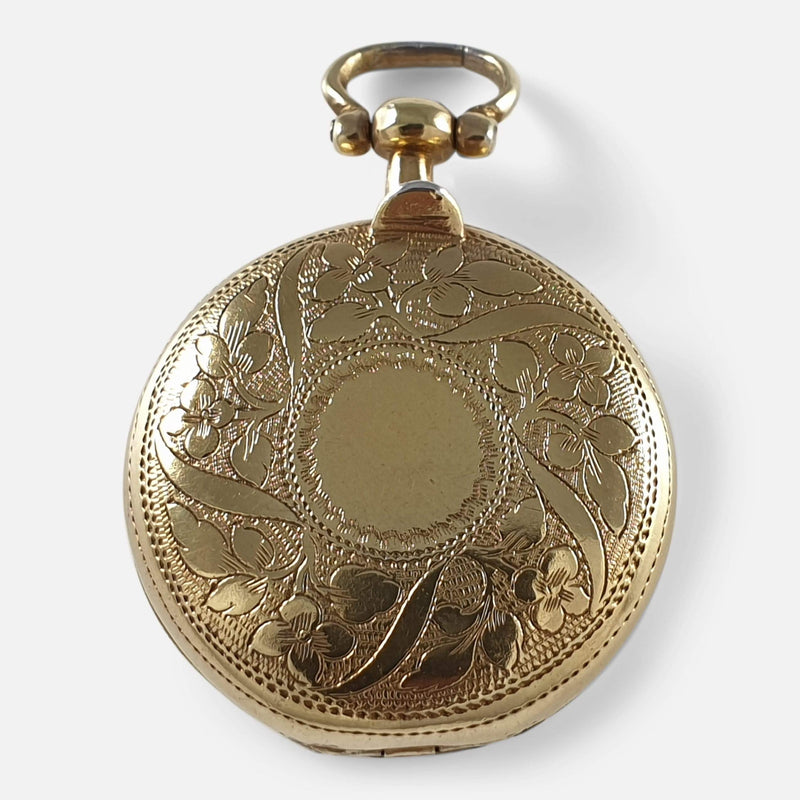 the George III sterling silver gilt Vinaigrette viewed from the front