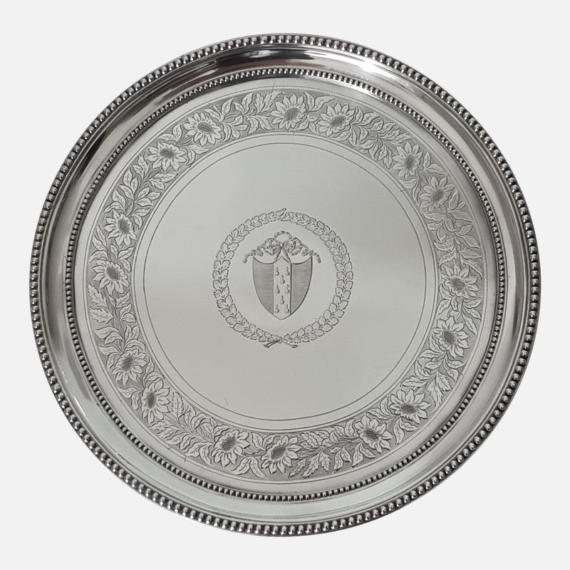 the salver viewed face on
