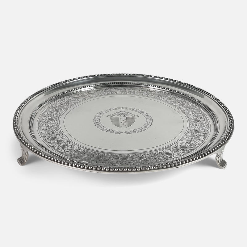 the salver viewed at an angle