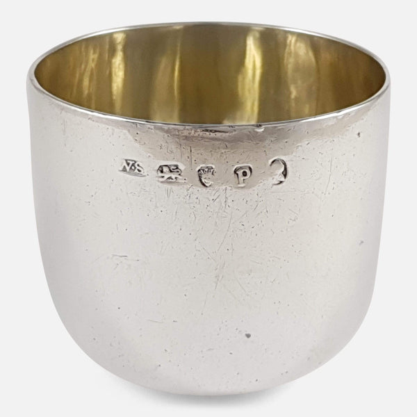 the George III silver Tumbler Cup viewed from the front