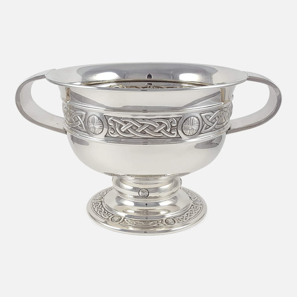 a view of the silver bowl