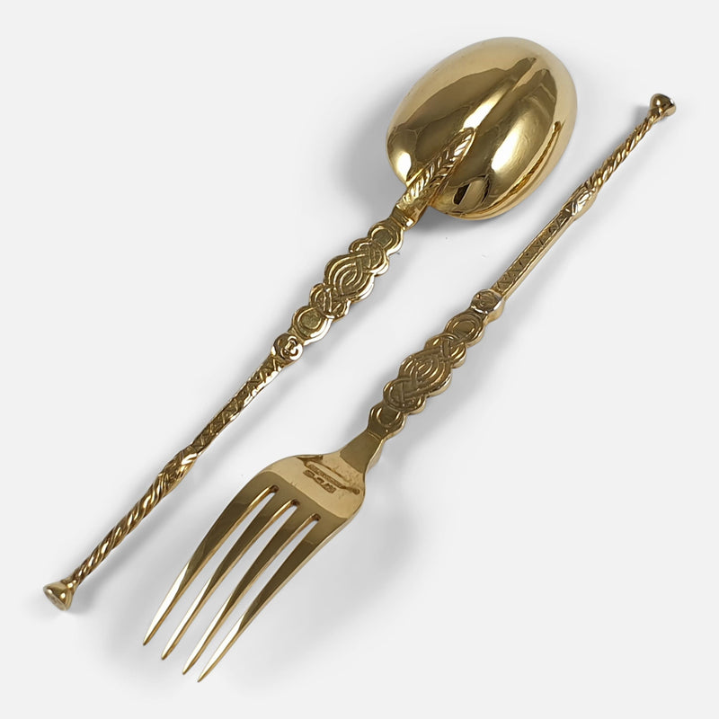 the back of the spoon and fork