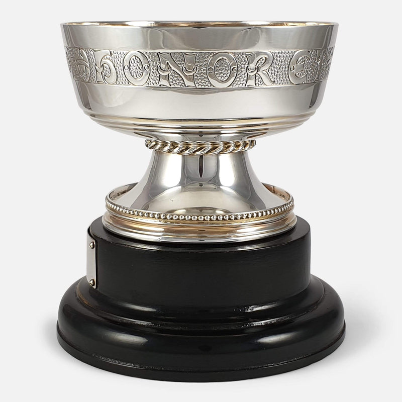 the cup with a section of the outer inscription in view