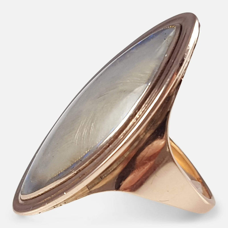 the ring viewed from the right side on