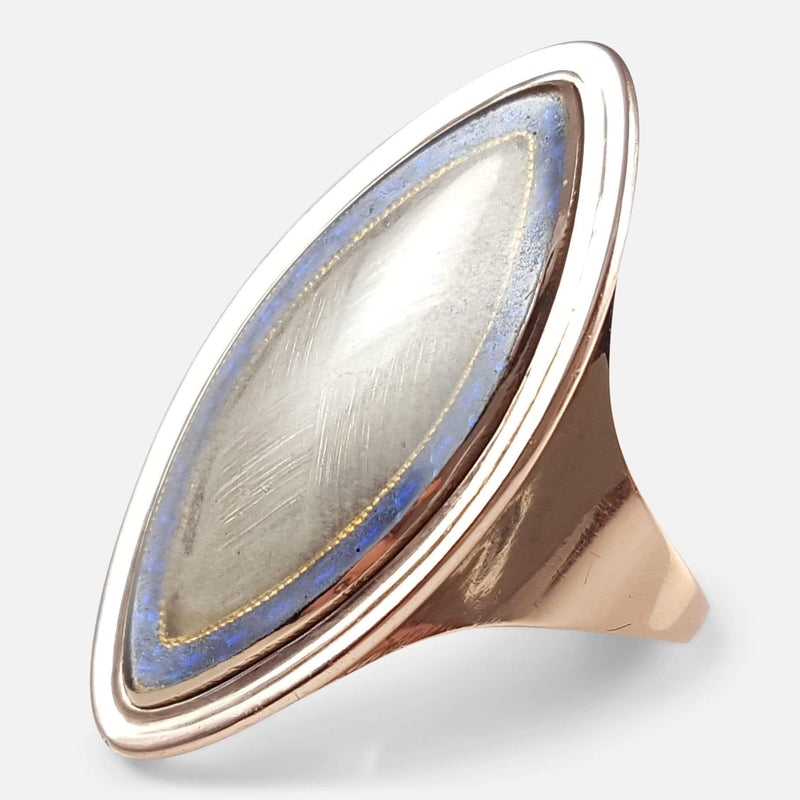 the ring viewed from the right side at a slight angle