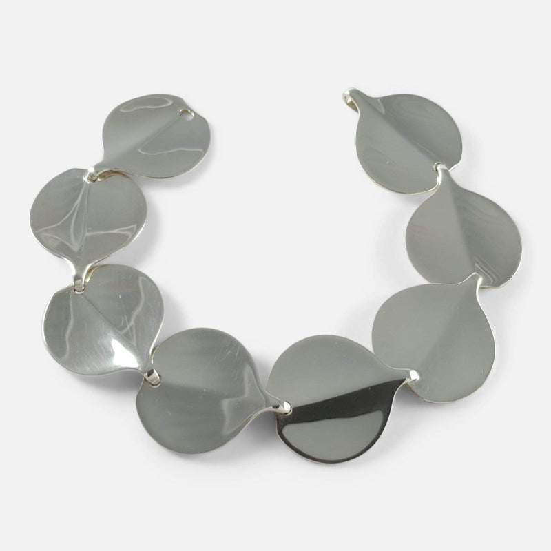 the sterling silver bracelet unfasted