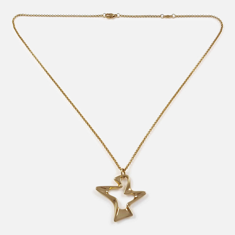 the Georg Jensen 18ct Gold Splash Pendant and Chain in view