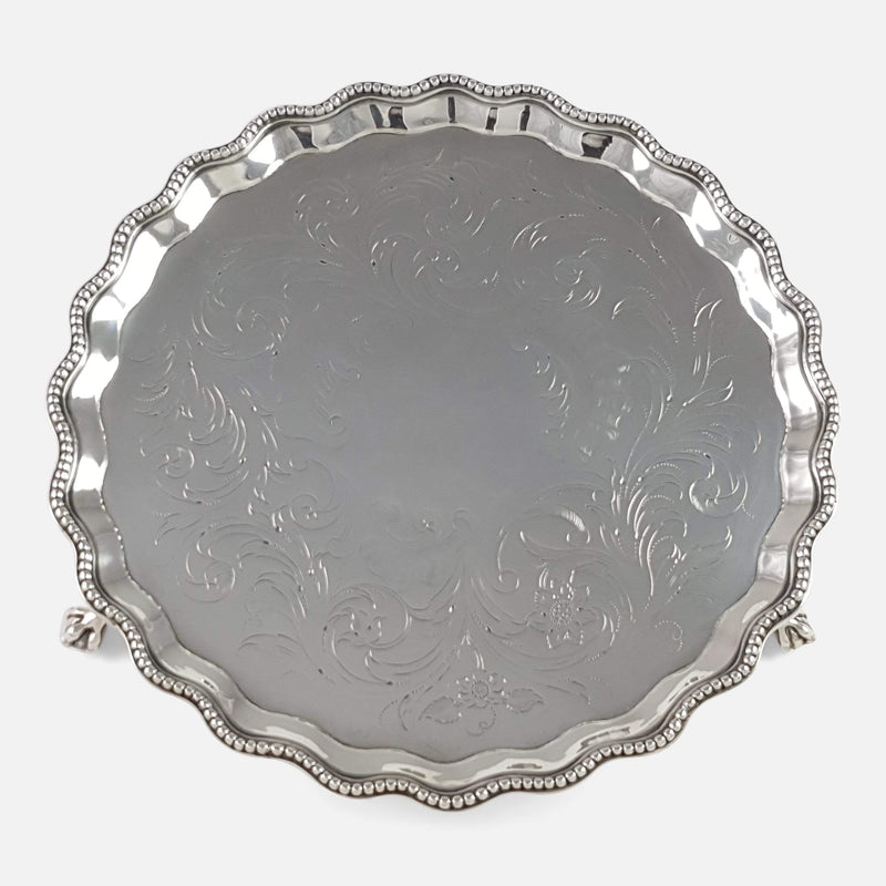 a birds eye view of the silver salver