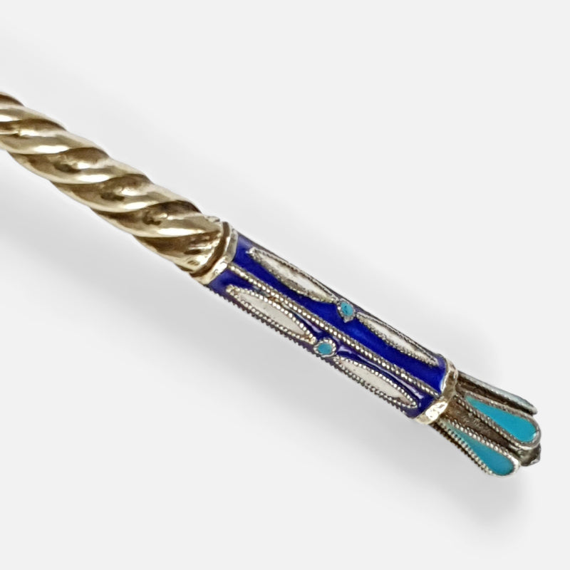 focused on the enamel motifs to the handle