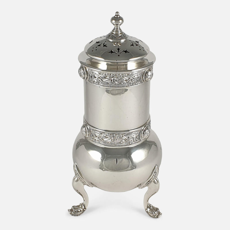 the sugar caster viewed from a raised position