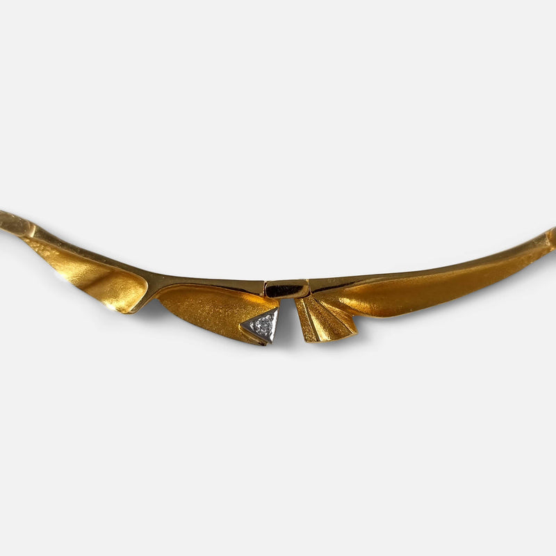 Lapponia 18ct Yellow Gold Diamond Necklace - 2003