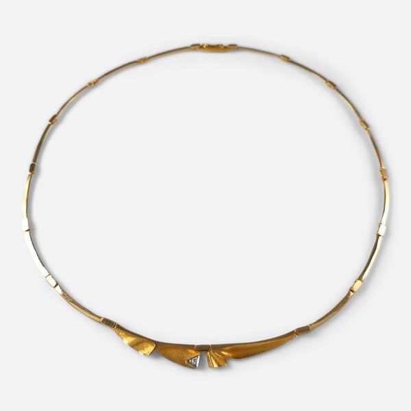 Lapponia 18ct Yellow Gold Diamond Necklace - 2003