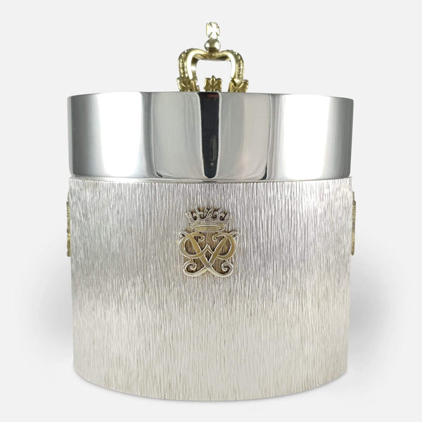 the limited edition silver box viewed from the front