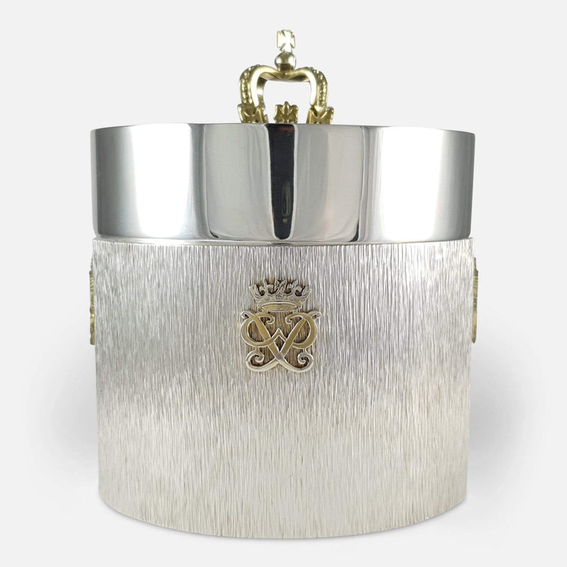 the limited edition silver box viewed from the front