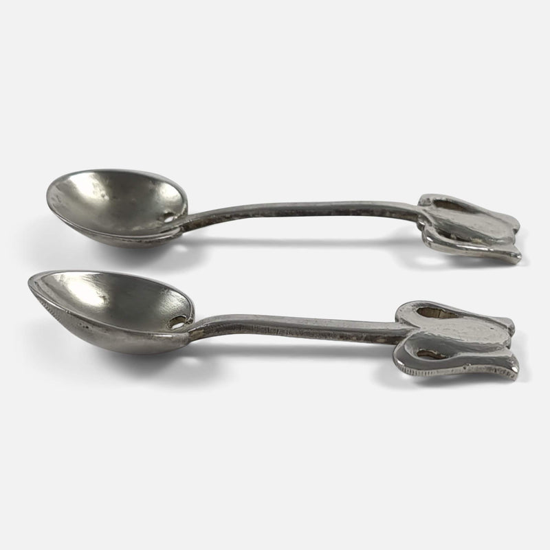 a side on view of the salt spoons