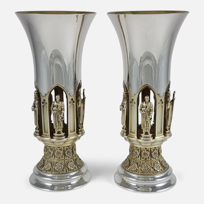 the pair of goblets rotated to be viewed from an alternate position
