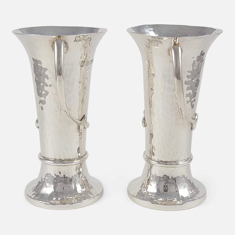 the vases viewed from the side