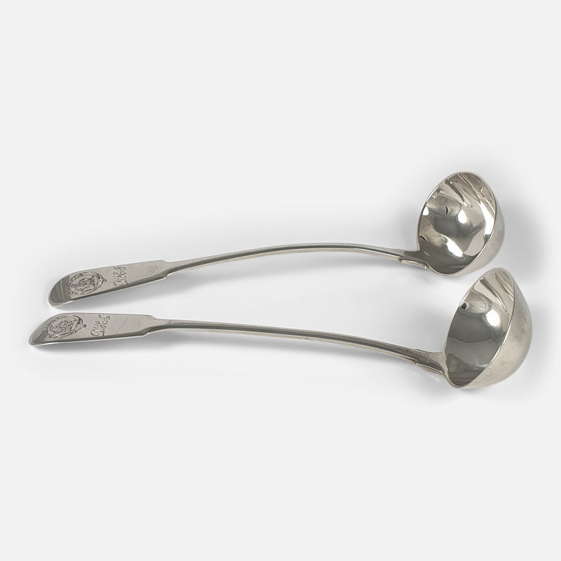 the ladles viewed side on