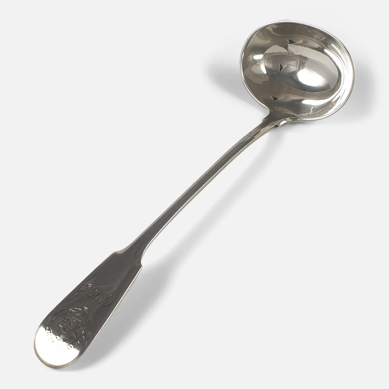 one of the toddy ladles viewed diagonally
