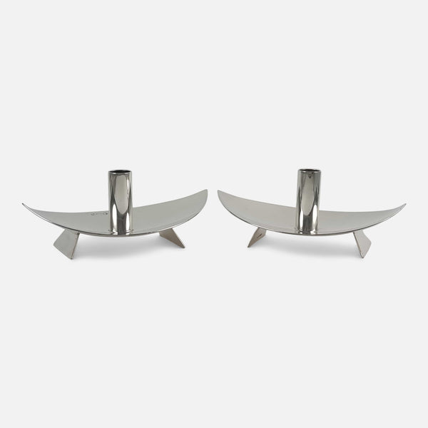 the pair candlesticks viewed from the front