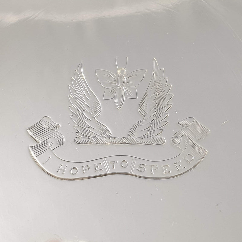 the crest to one of the ashtrays