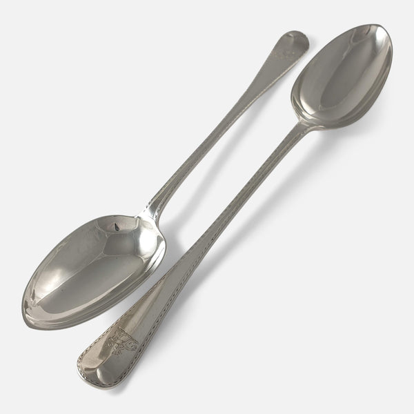 a diagonal view of the spoons