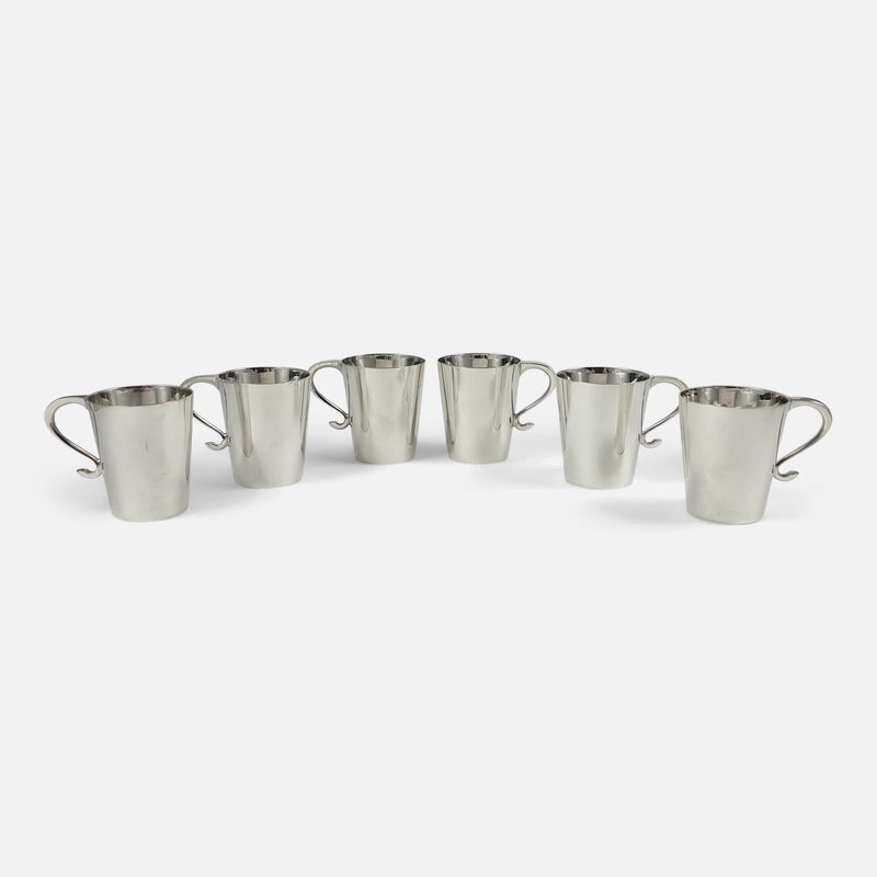 the tot cups set out in a semi circle
