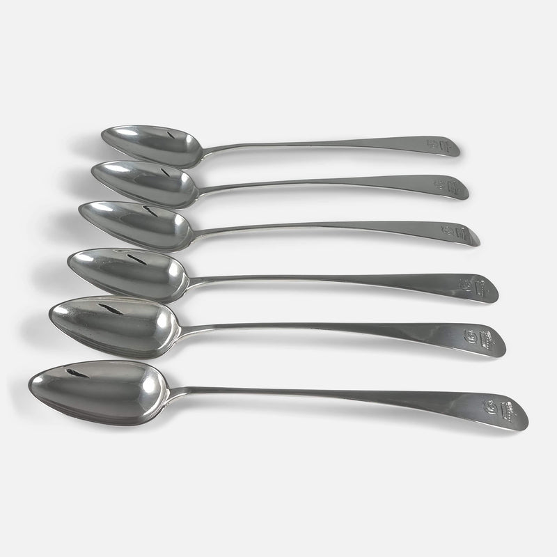 a side on view of the basting spoons