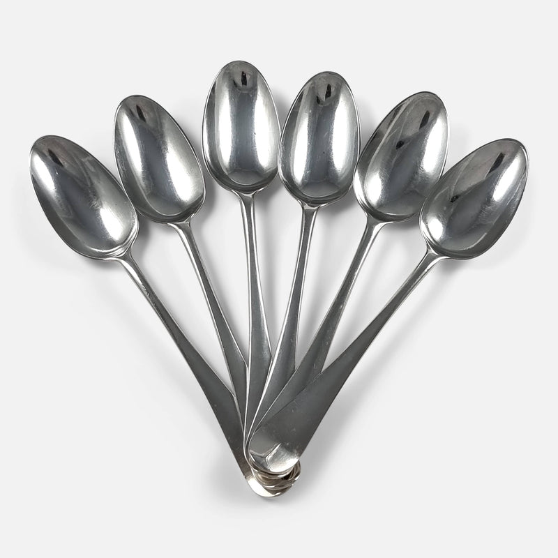 the spoons fanned out