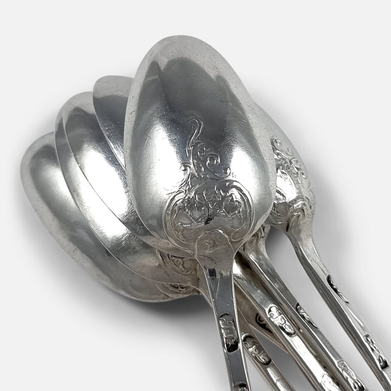the back of the spoons focused on fancy backs