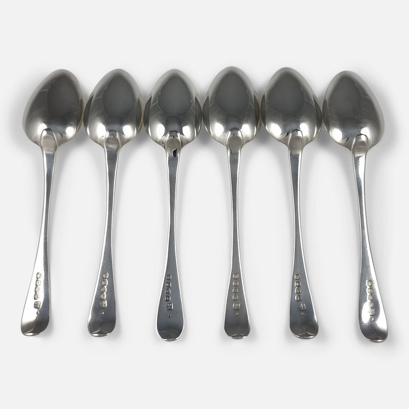the back of the dessert spoons