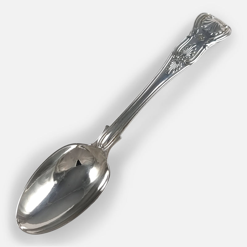 one of the teaspoons viewed diagonally
