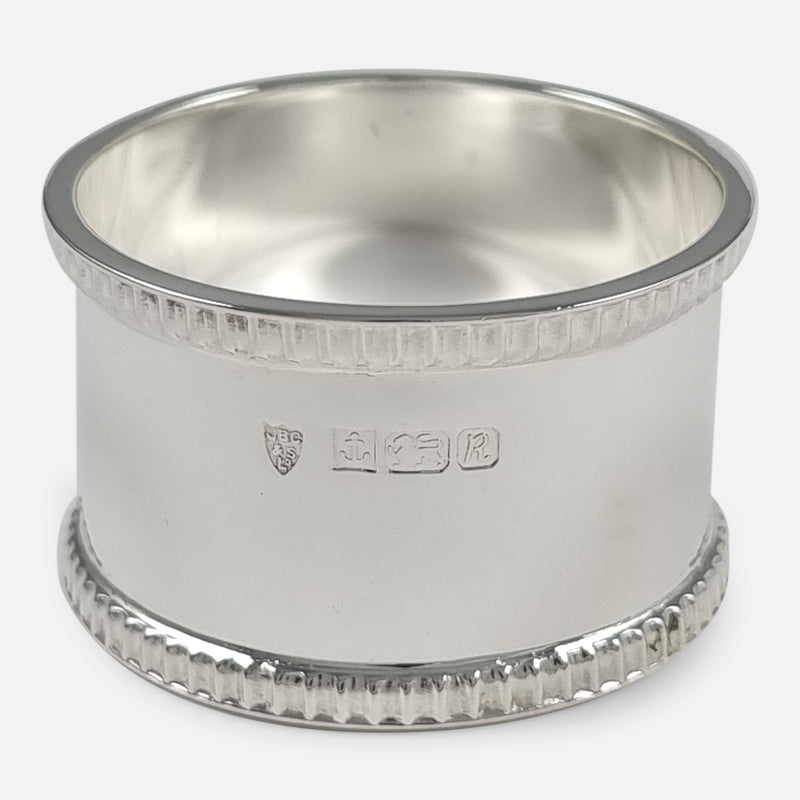 focused on one of the napkin rings