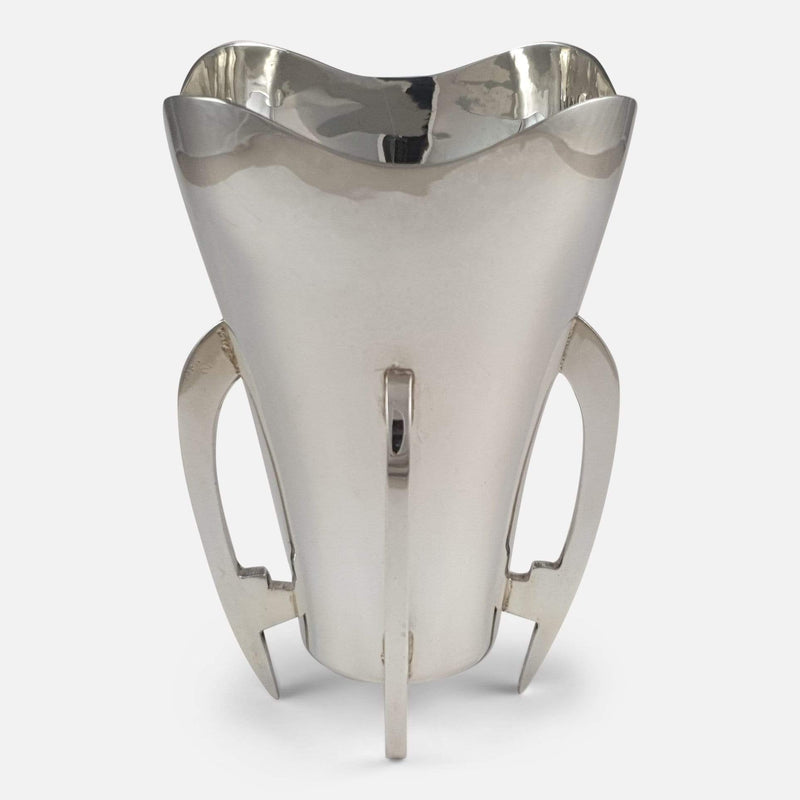 the silver Mether cup viewed from the front