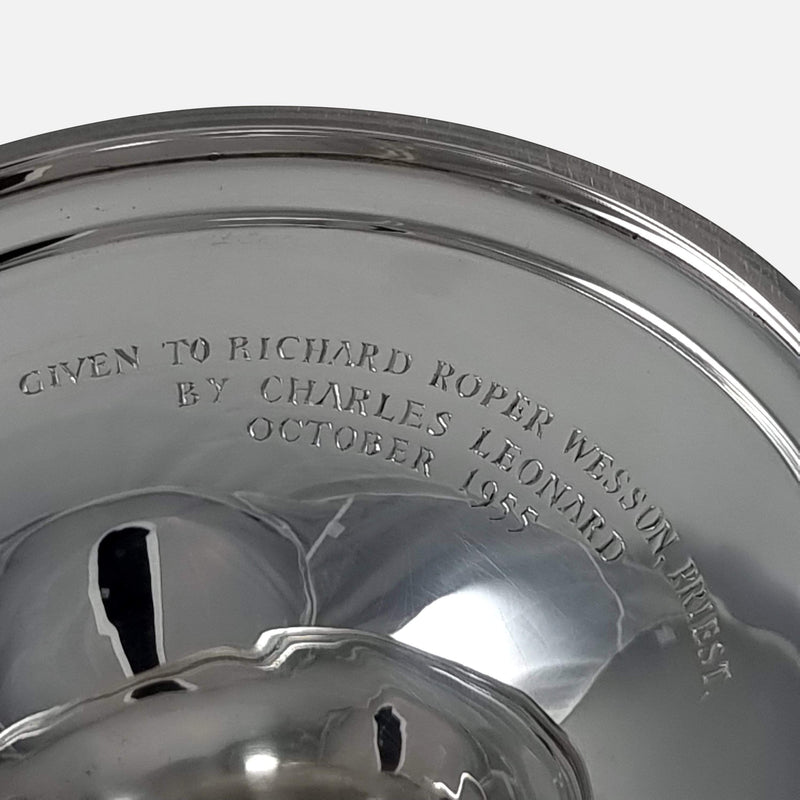 the engraving to the chalice