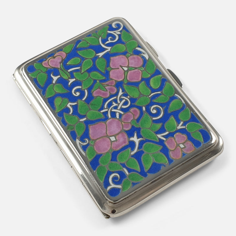 the cigarette case viewed diagonally