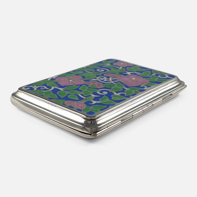 an edge of the case in focus