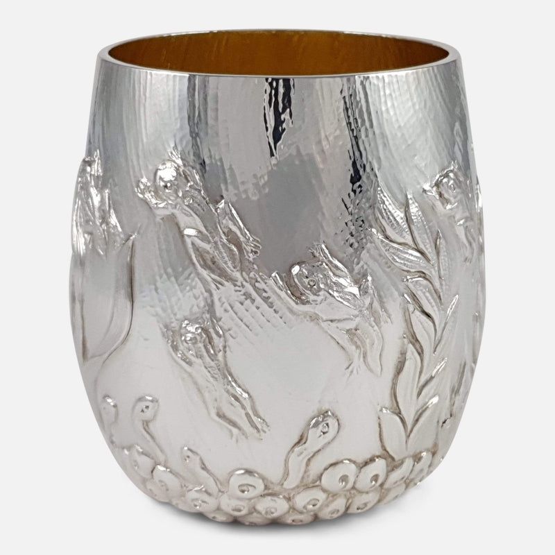 a view of the beaker to include the chased decoration