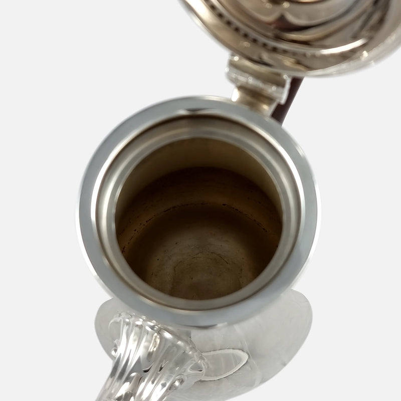 a birds eye view inside the coffee pot