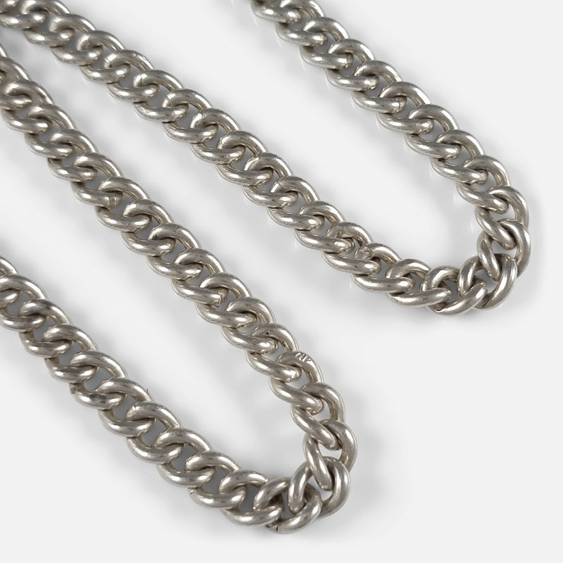 focused on a section of the chain