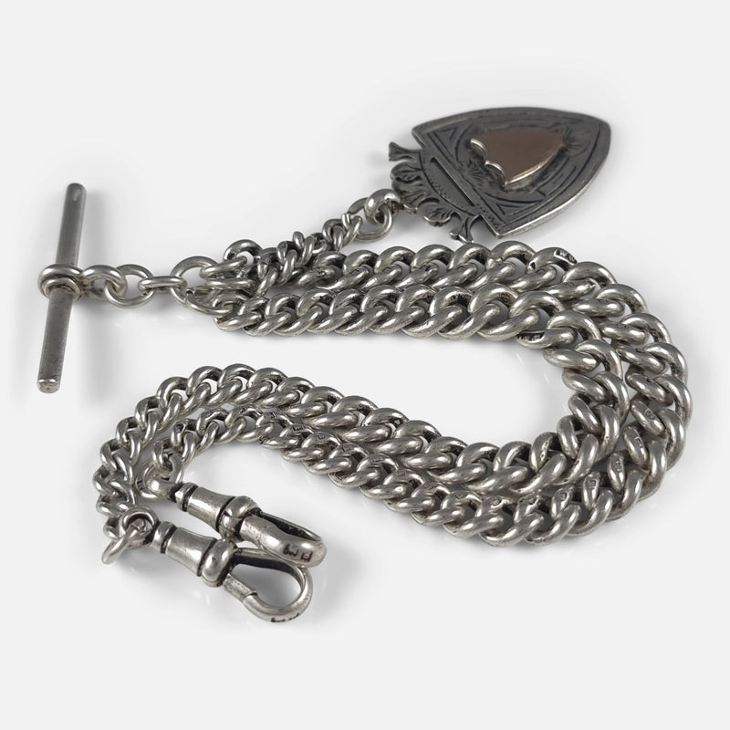 a side on view of the chain and fob