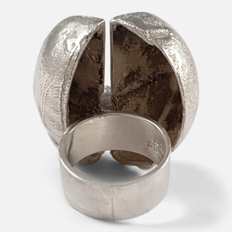 the underside of the ring