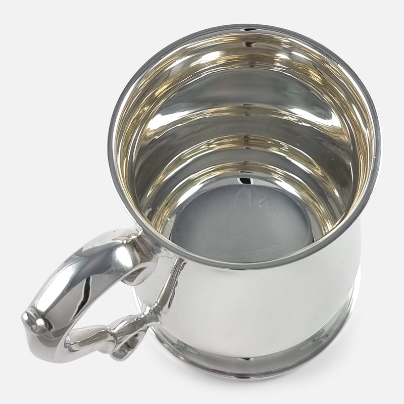 a birds eye view inside the mug