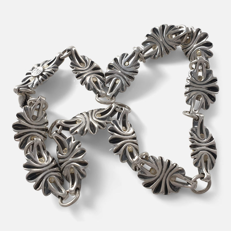 the necklace from the back