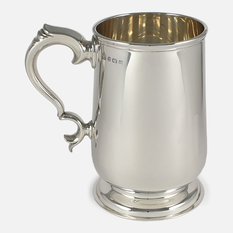 a side on view of the tankard