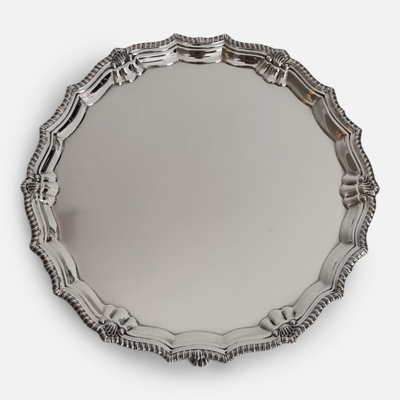 a birds eye view of the silver salver